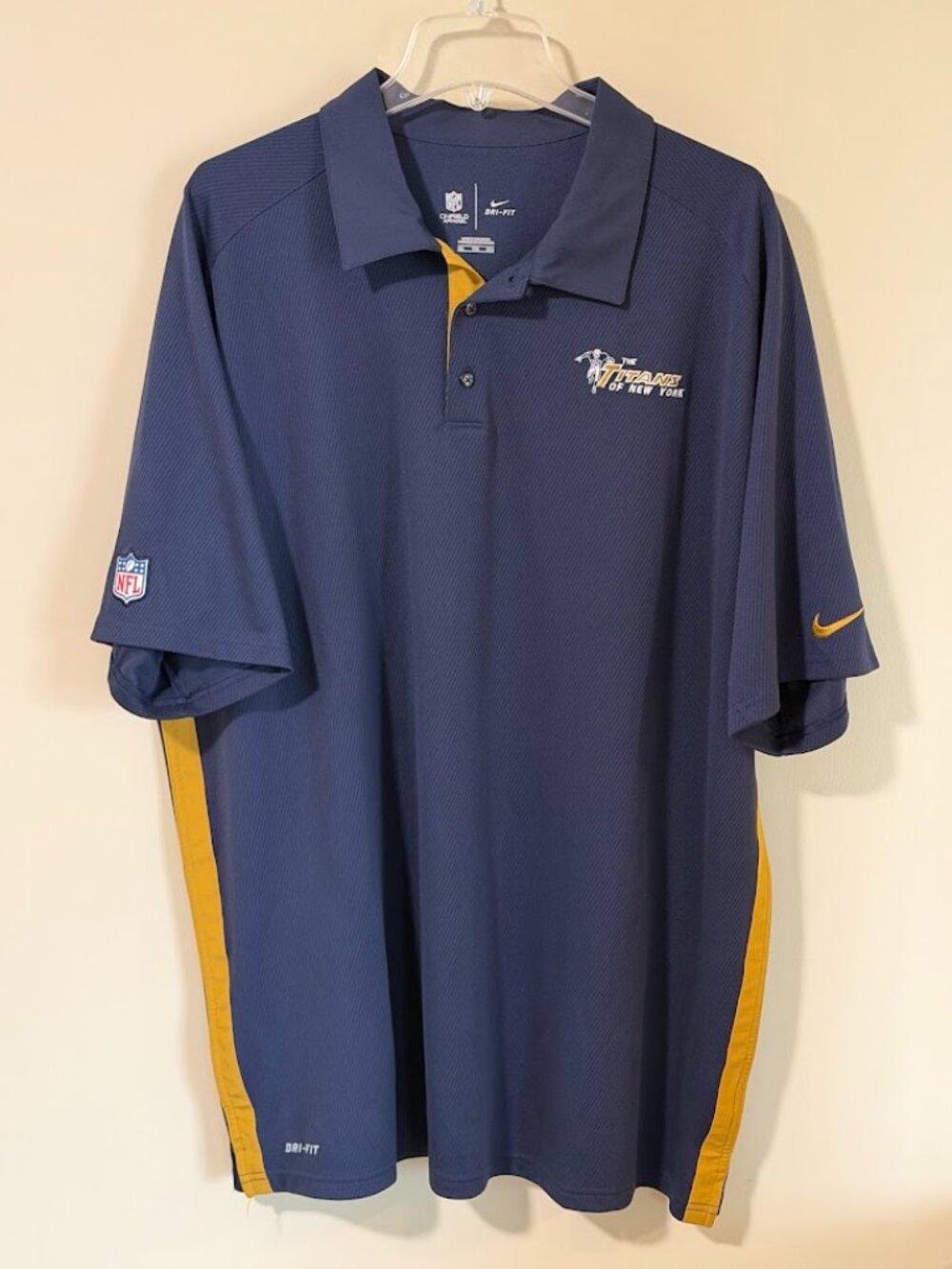 New York Titans (NY Jets) Nike Polo - Mens XXL